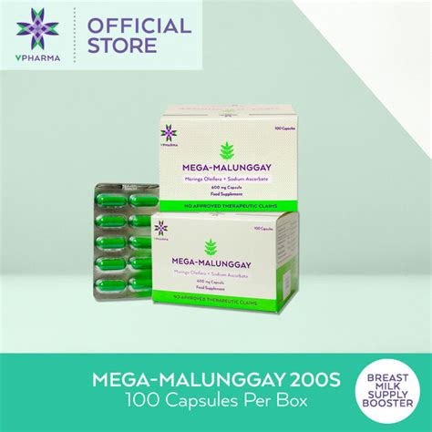 mega malunggay price|VPHARMA MEGA MALUNGGAY CAPSULES.